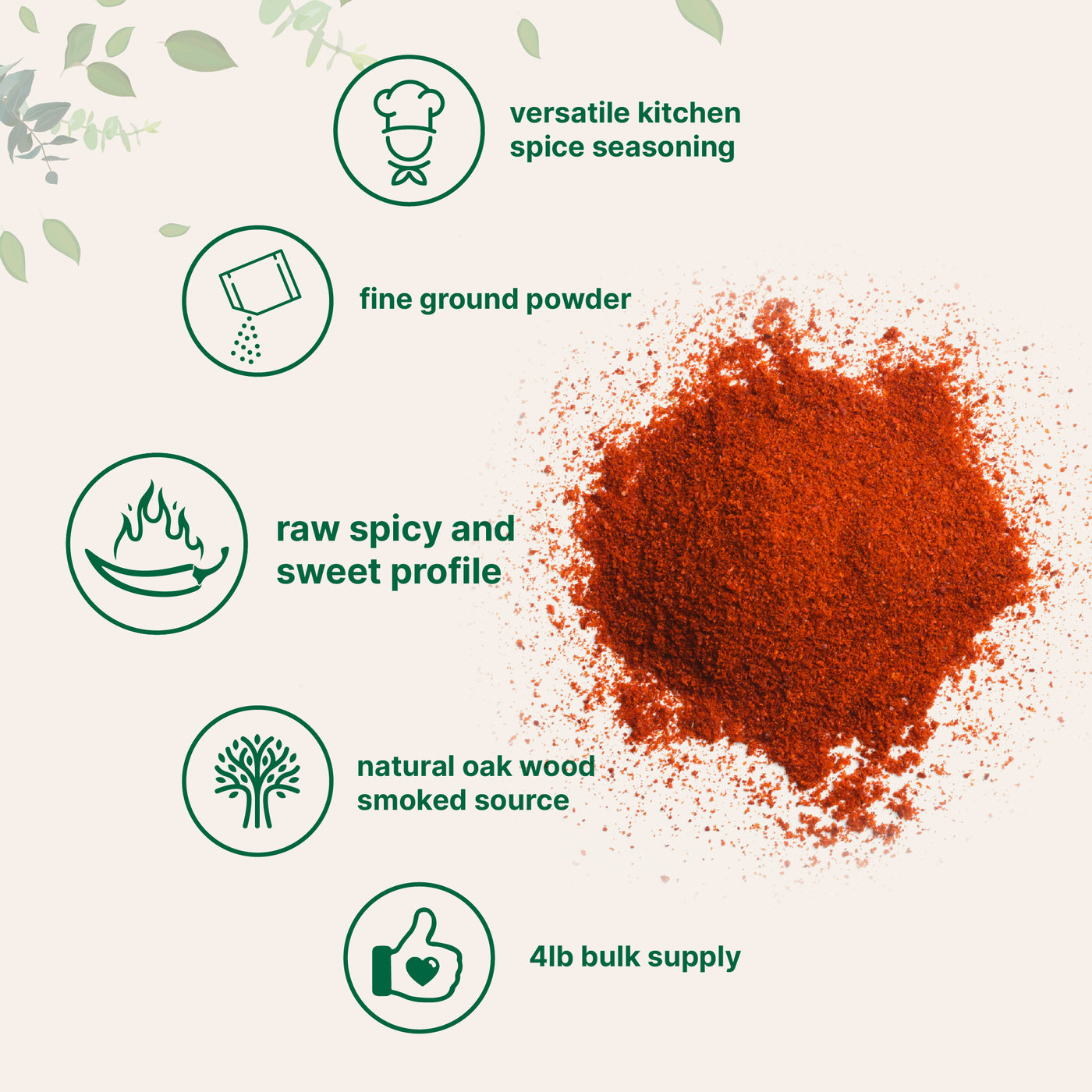 Micro Ingredients Smoked Paprika Powder -  Authentic Spanish Flavor, 64 Ounce