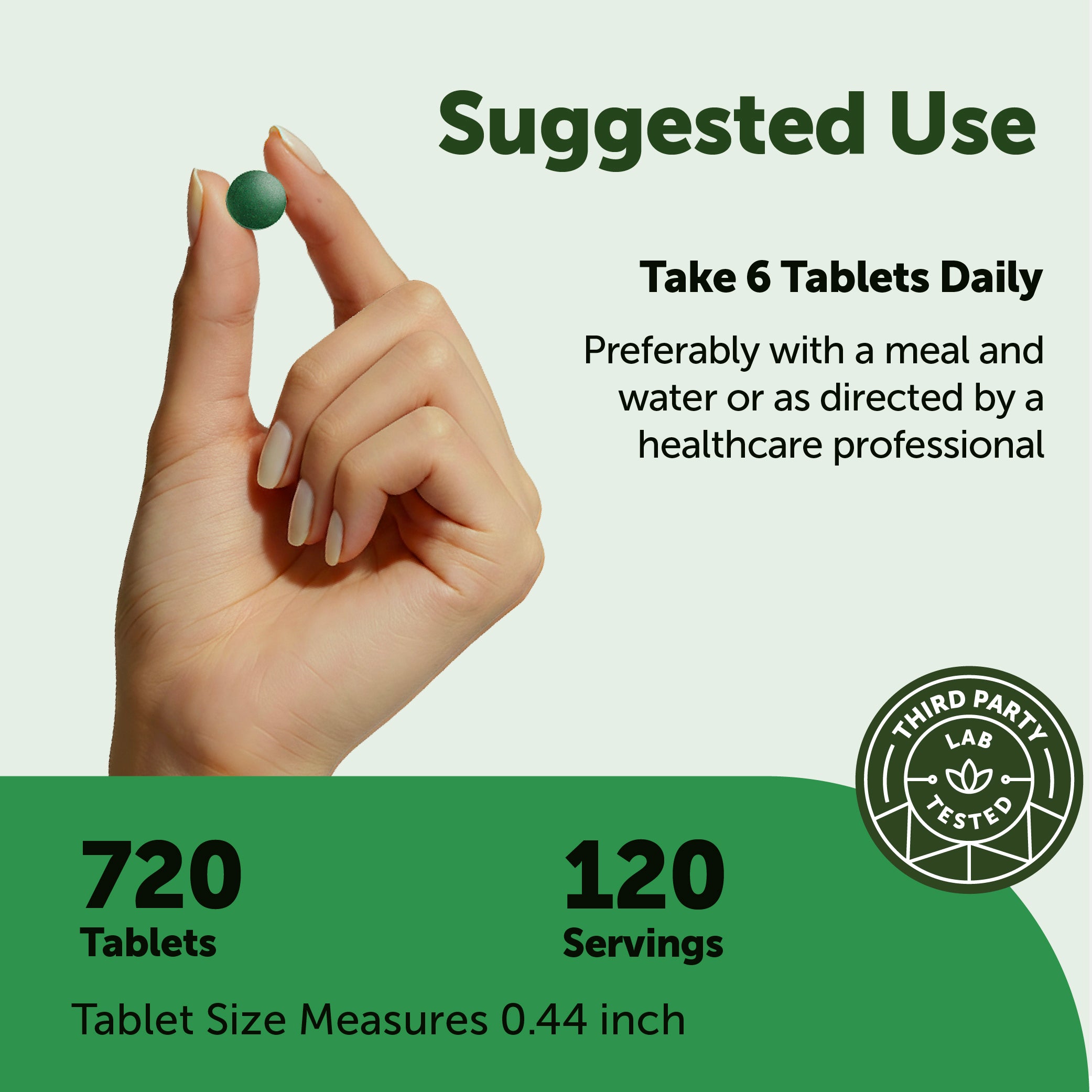 Micro Ingredients Organic Spirulina Tablets 720 Counts