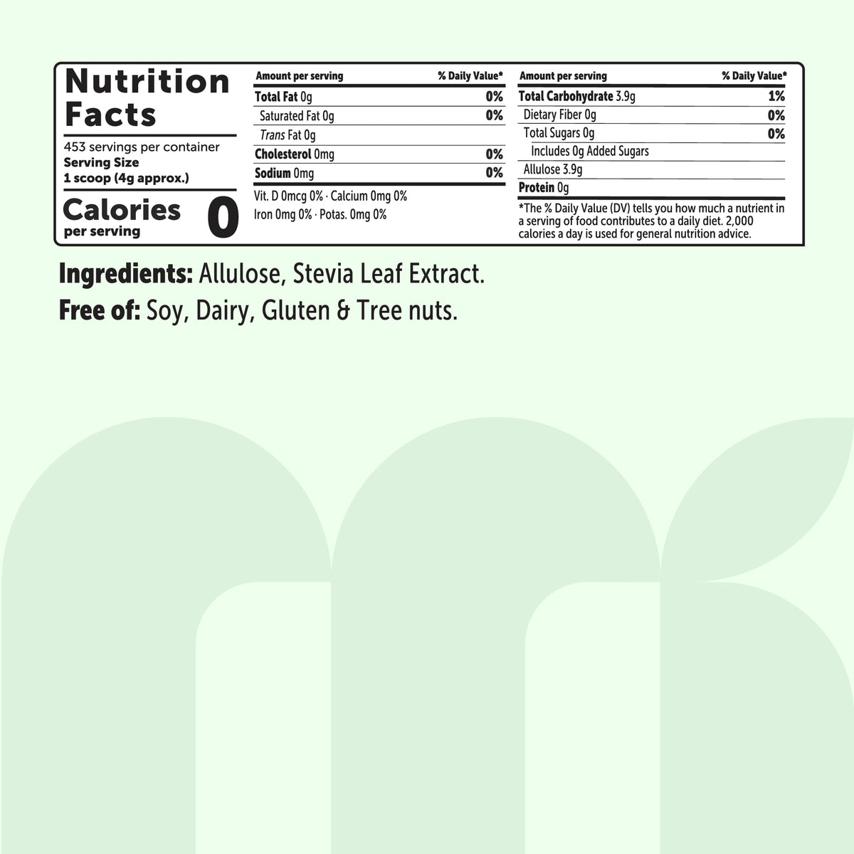 Micro Ingredients Stevia Sweetener Powder with Allulose, 4 Pounds