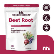 Micro Ingredients Beet Root Supplement with Grape Seed Extract & CoQ10, 200 Tablets