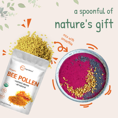 Micro Ingredients Premium Organic Bee Pollen Granules