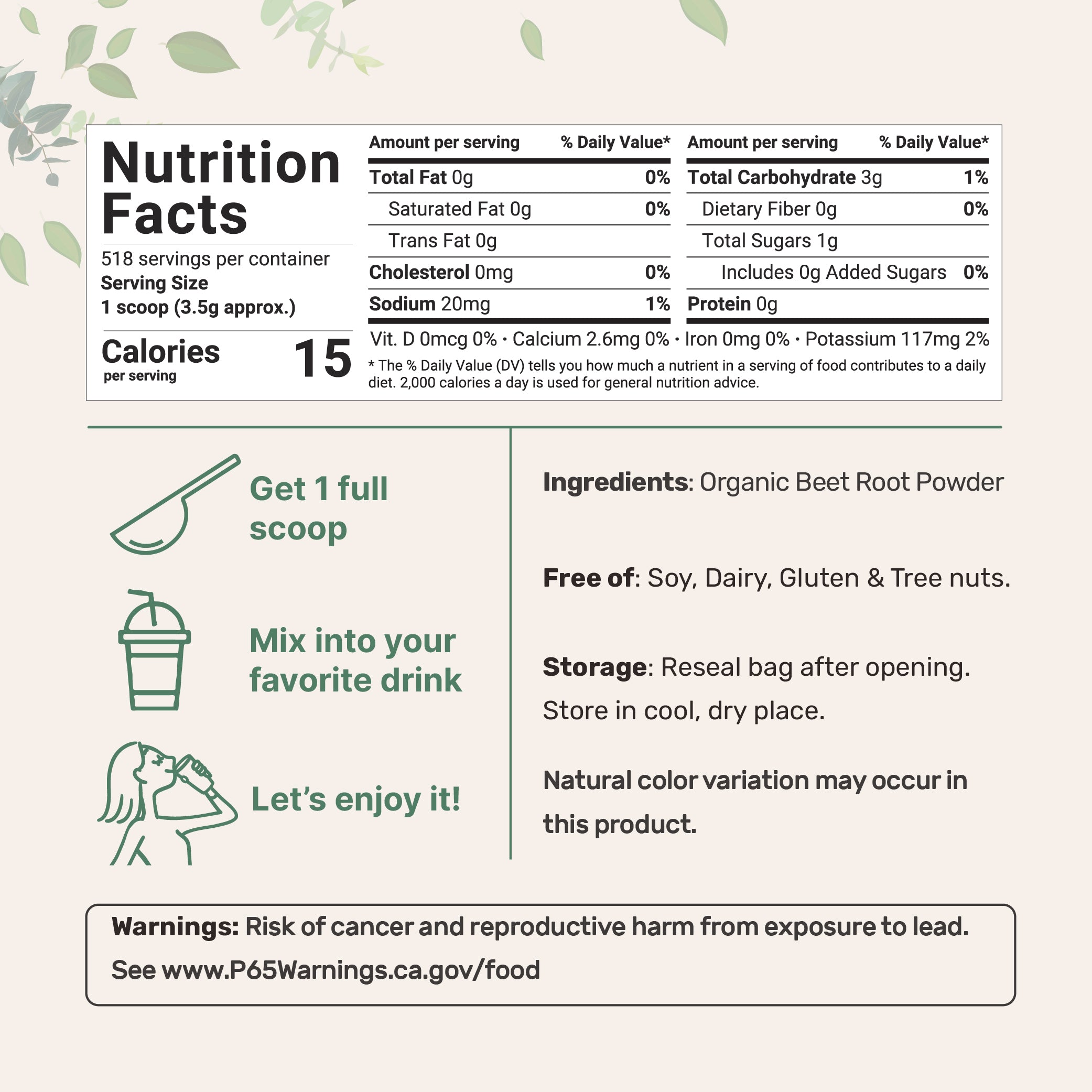 Micro Ingredients Organic Beet Root Powder-4lb