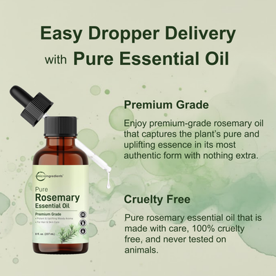 Micro Ingredients Pure Rosemary Essential Oil 8 floz (237mL)