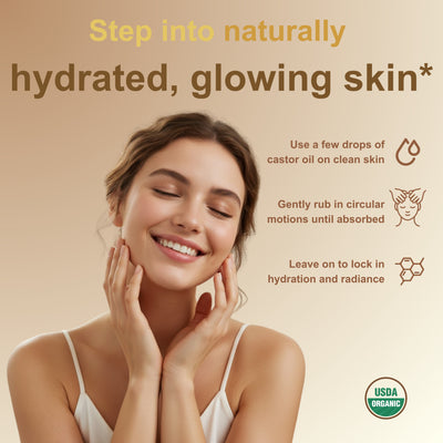 Micro Ingredients Organic Castor Oil, 32 fl oz