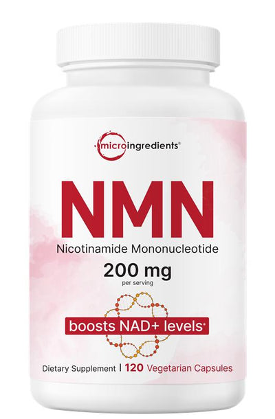 Micro Ingredients NMN 200mg Per Serving 120 Veggie Capsules – 60 Servings