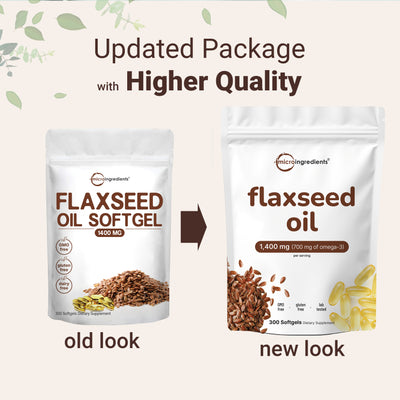 Micro Ingredients Flaxseed Oil Softgels