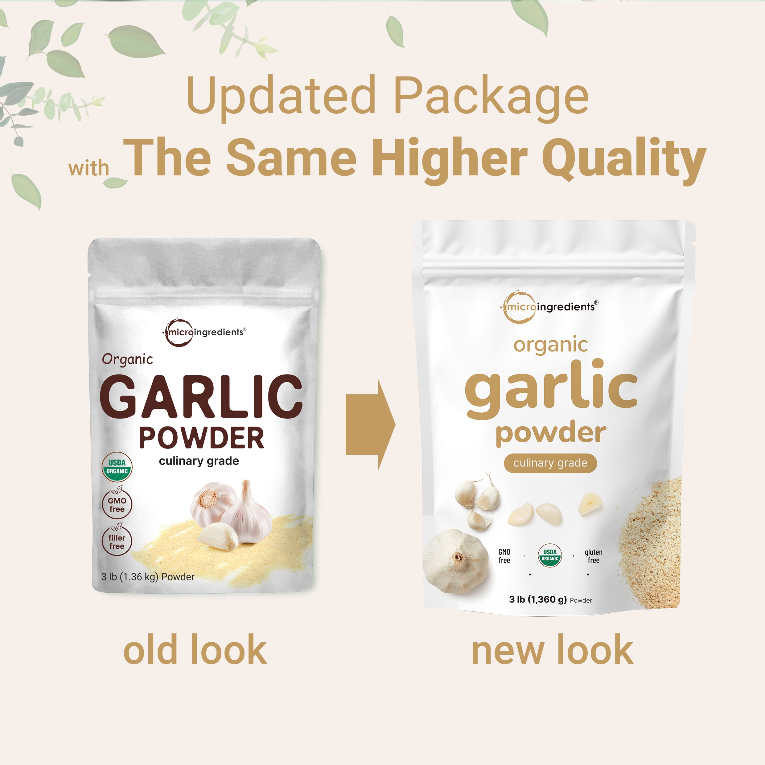 Micro Ingredients Organic Garlic Powder-3lb