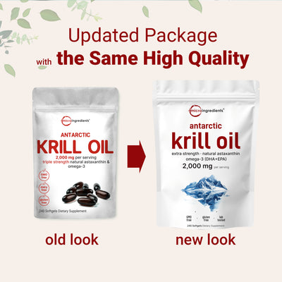 Micro Ingredients Antarctic Krill Oil, 240 softgels