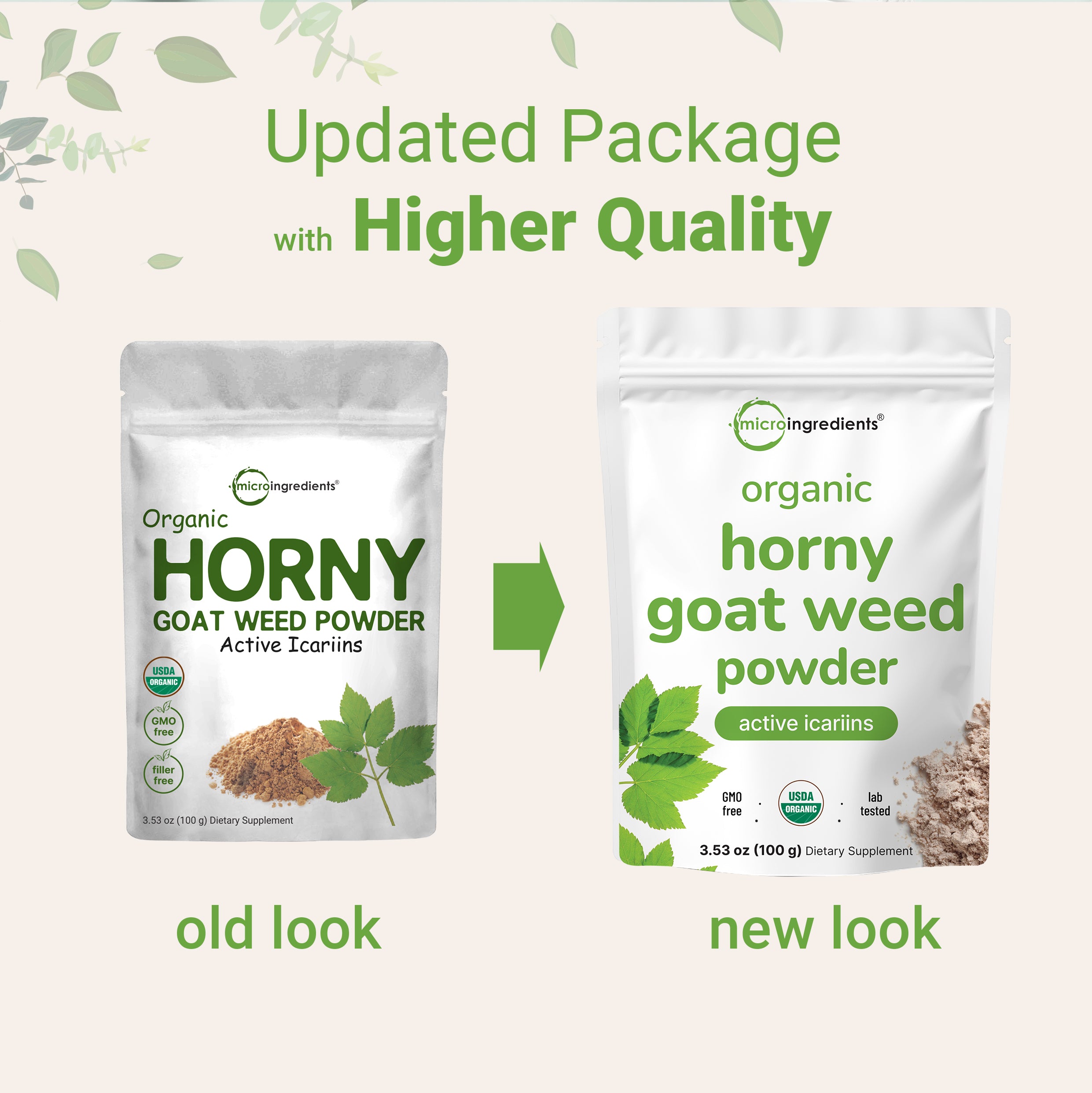 Micro Ingredients Organic Horny Goat Weed Powder