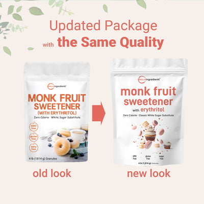 Micro Ingredients Monk Fruit Sweetener Granules, 4lb