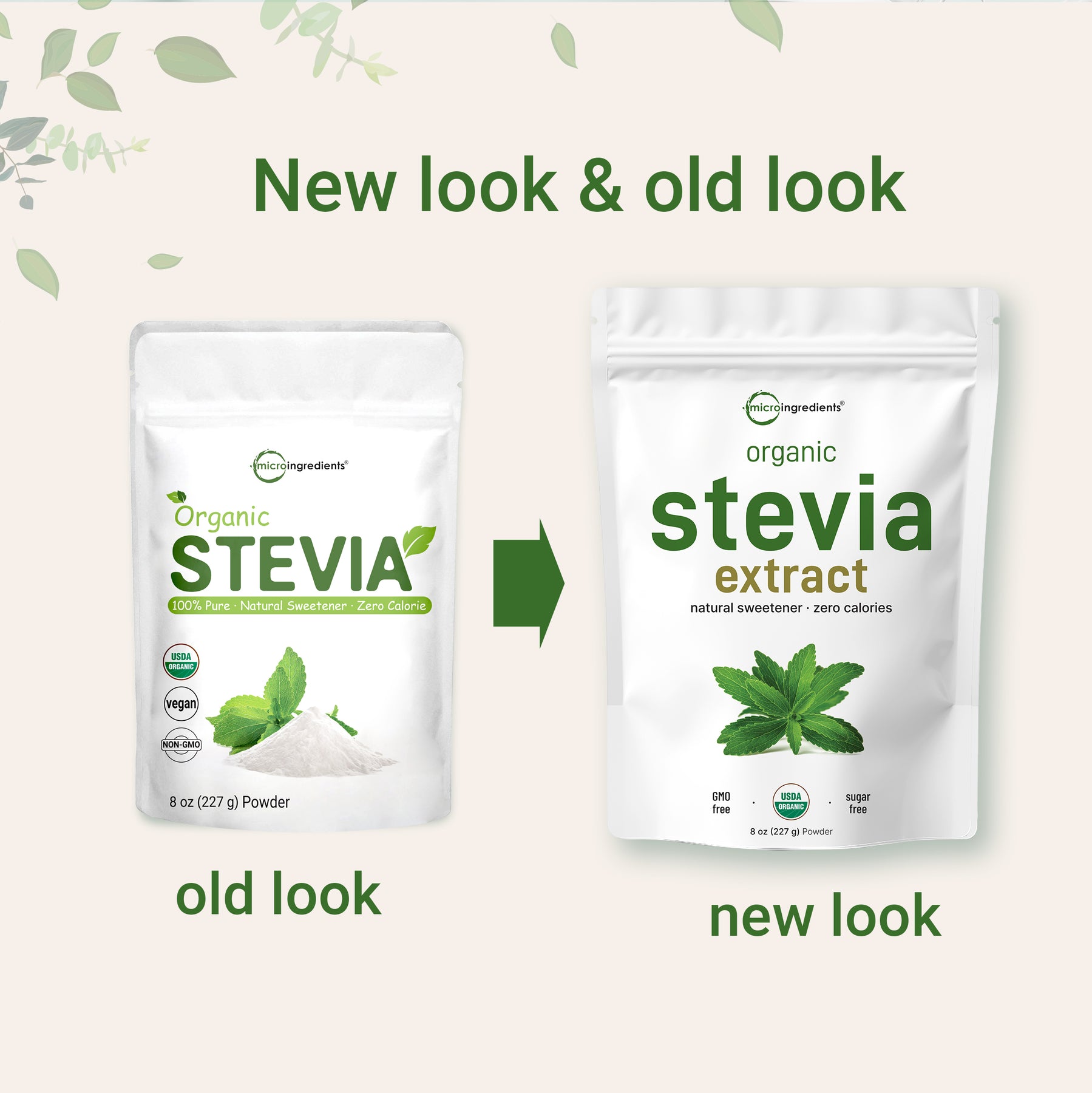 100% Organic Stevia Powder - Pure Stevia Extract for Natural Sweetening ...