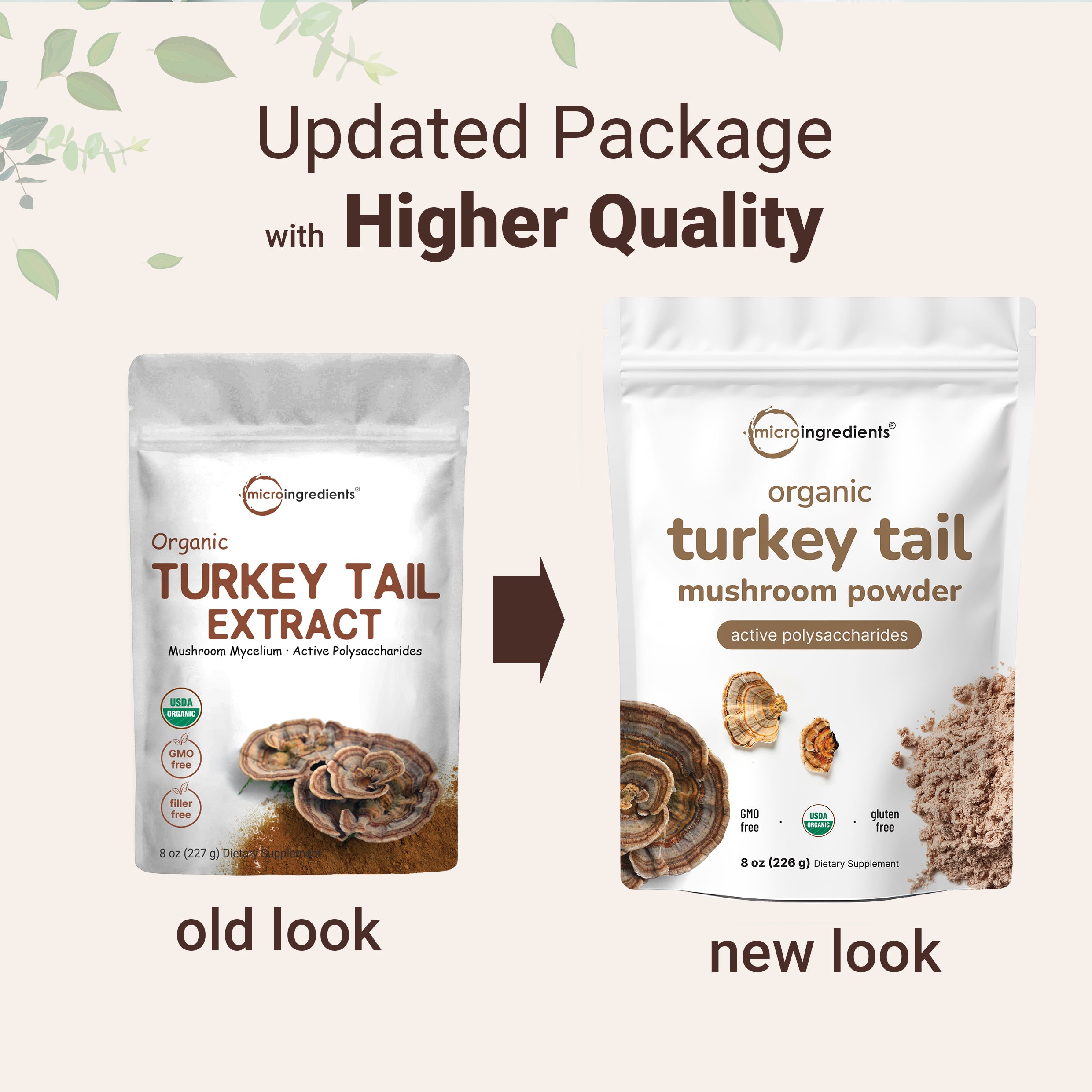 Micro Ingredients Organic Turkey Tail Powder, 8oz