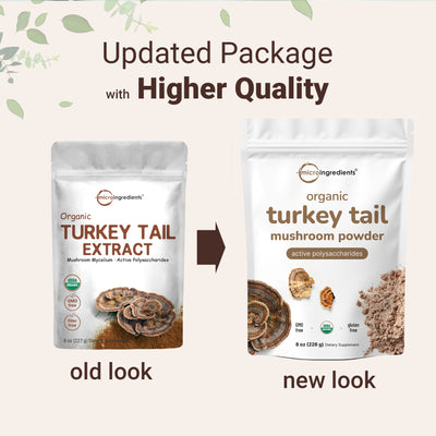 Micro Ingredients Organic Turkey Tail Powder, 8oz