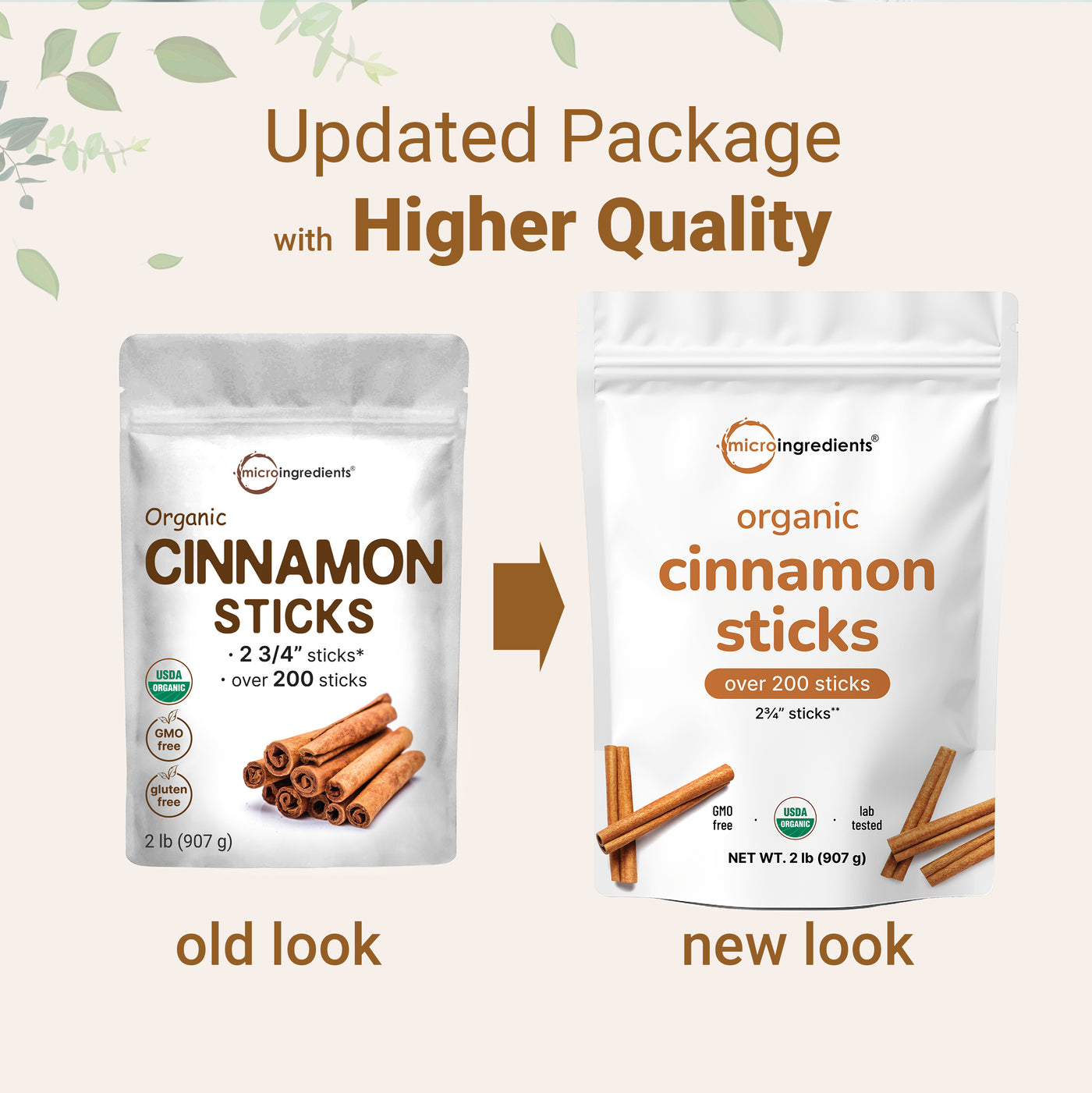 Micro Ingredients Organic Whole Cinnamon Sticks