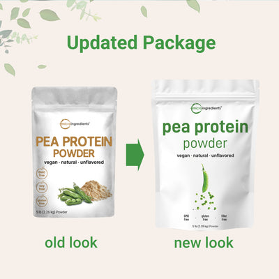 Micro Ingredients Pea Protein Powder, 5lb