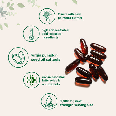 Pumpkin Seed Oil with Saw Palmetto Softgels