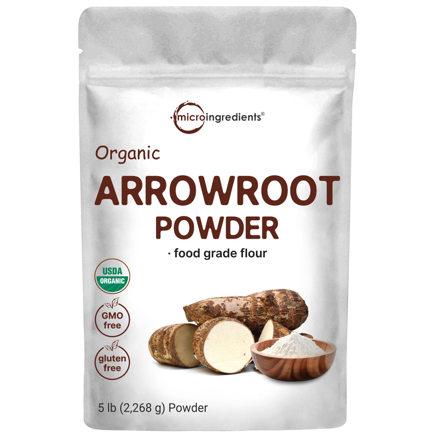 Micro Ingredients Organic Arrowroot Powder, 5lbs