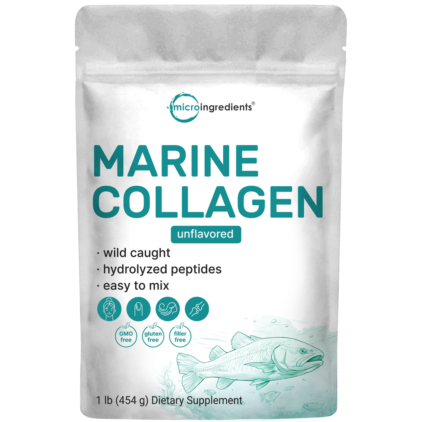 Marine Collagen Protein Powder, 1 Pound