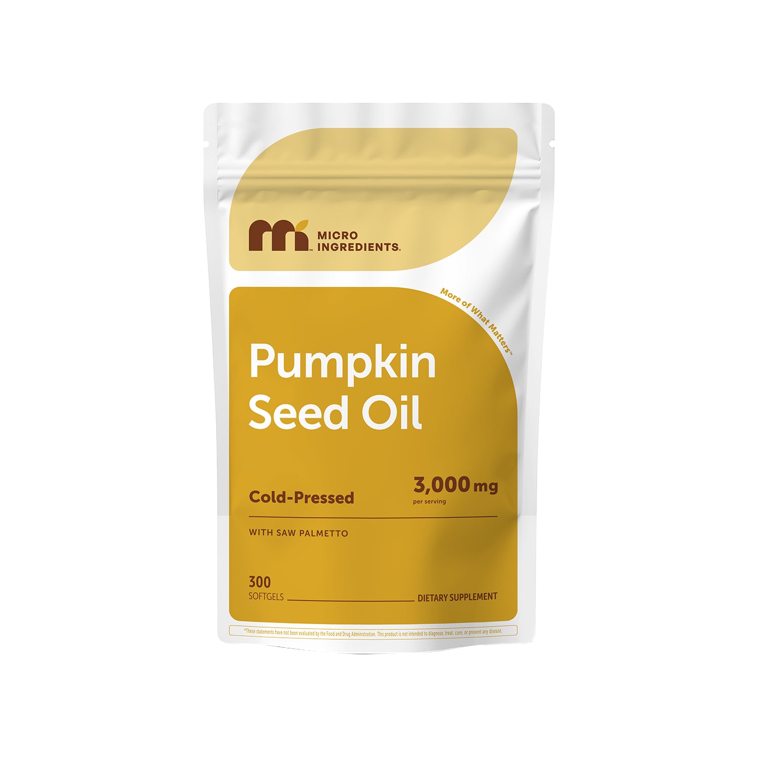 Micro Ingredients Pumpkin Seed Oil with Saw Palmetto Softgels