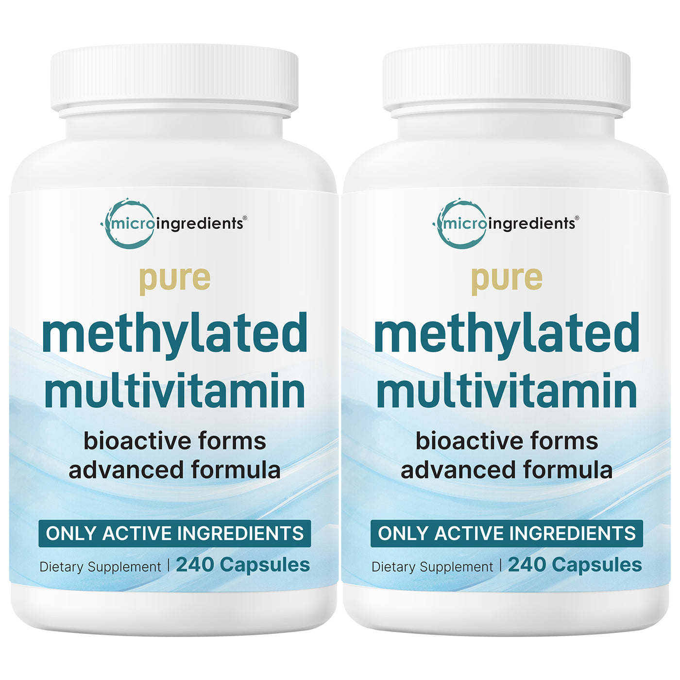 Micro Ingredients 2 Pack Pure Methylated Multivitamin, 480 Capsules