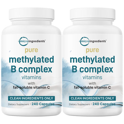 Micro Ingredients 2 Pack Pure Methylated B Complex, 480 Capsules