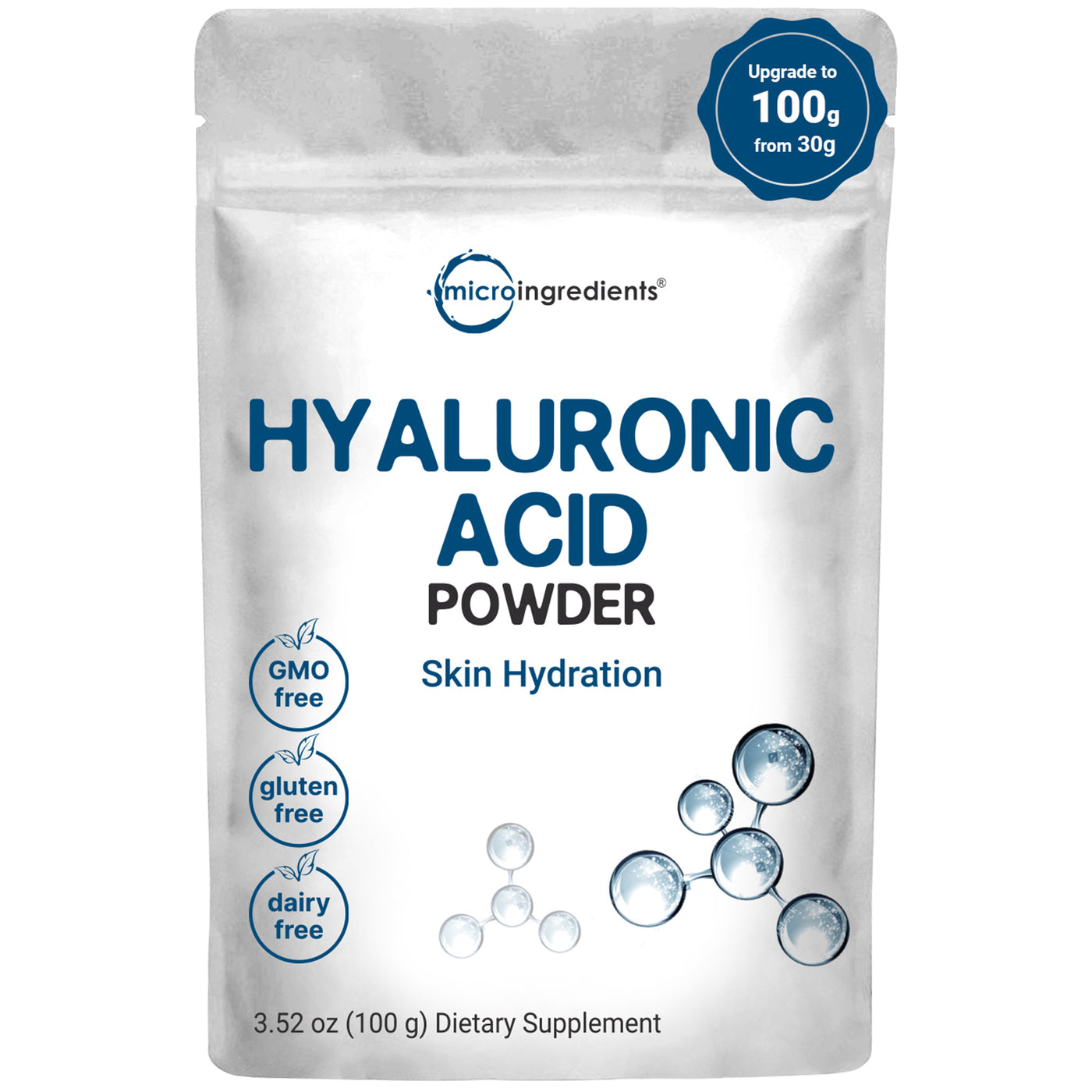 Hyaluronic Acid Powder, DIY Facial Serum, Skin Hydration Care Formula