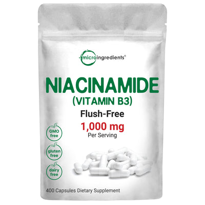 Vitamin B3 Niacinamide, 400 Capsules