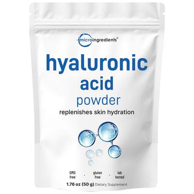 Micro Ingredients Hyaluronic Acid Powder, DIY Facial Serum, Skin Hydration Care Formula
