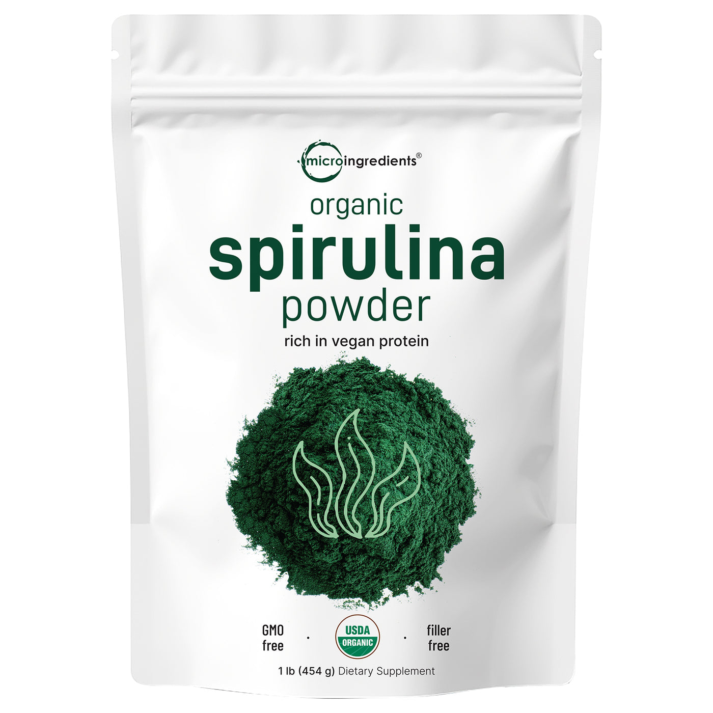 Organic Spirulina Powder 1 Pound