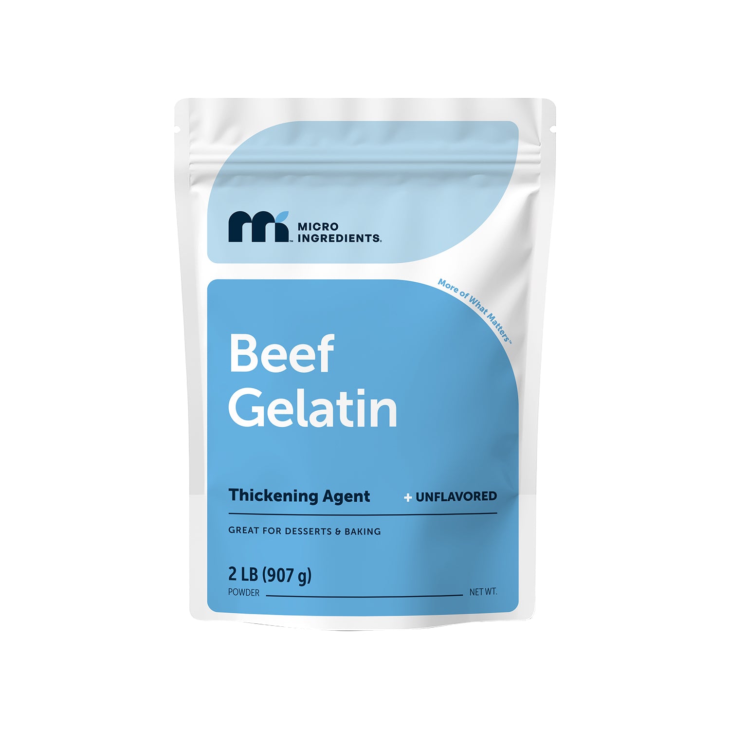 Micro Ingredients Grass-Fed Beef Gelatin Powder - Unflavored, 2lb