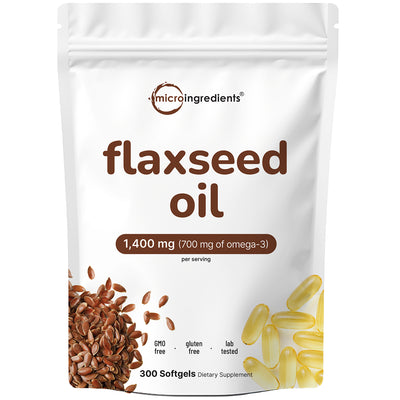 Micro Ingredients Flaxseed Oil Softgels