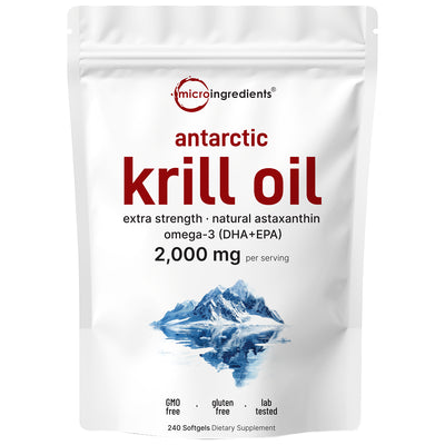 Micro Ingredients Antarctic Krill Oil, 240 softgels