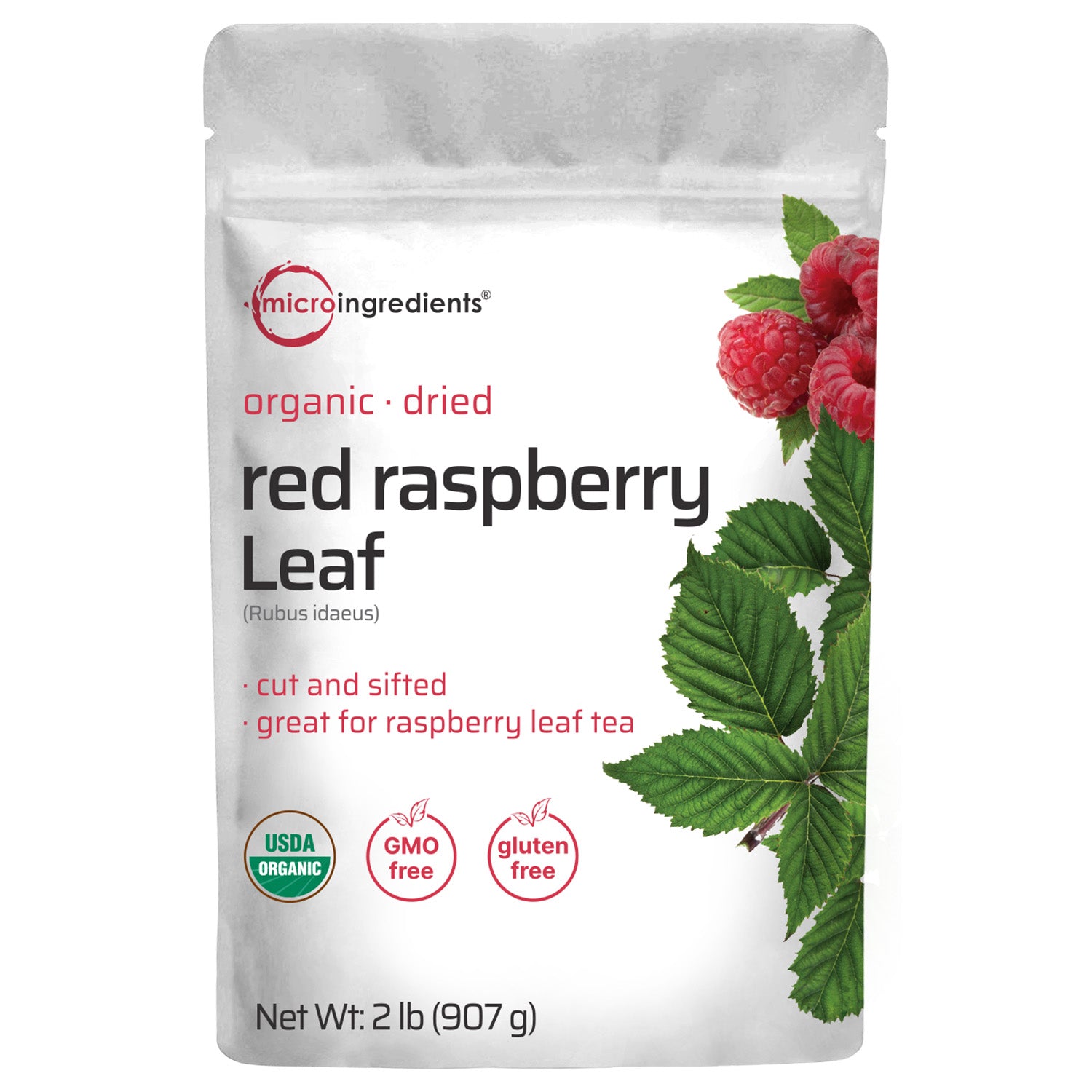 Organic Dried Red Raspberry Leaf Tea - Natural Relief for Periods ...