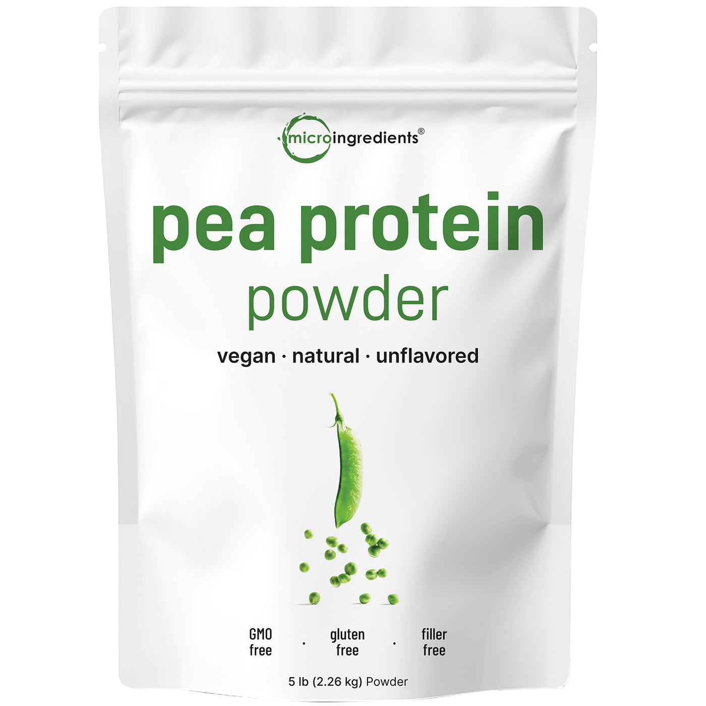 Micro Ingredients Pea Protein Powder, 5lb