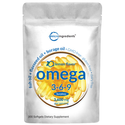 Ultra Omega 3-6-9 Burpless Softgels