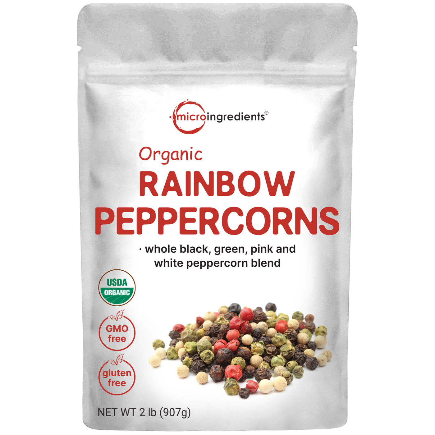 Micro Ingredients Organic Whole Rainbow Peppercorn Blend