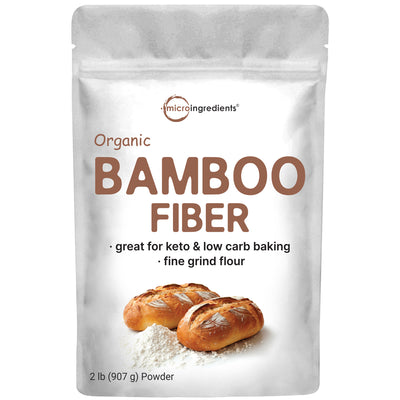 Micro Ingredients Organic Bamboo Fiber Powder, 2lbs