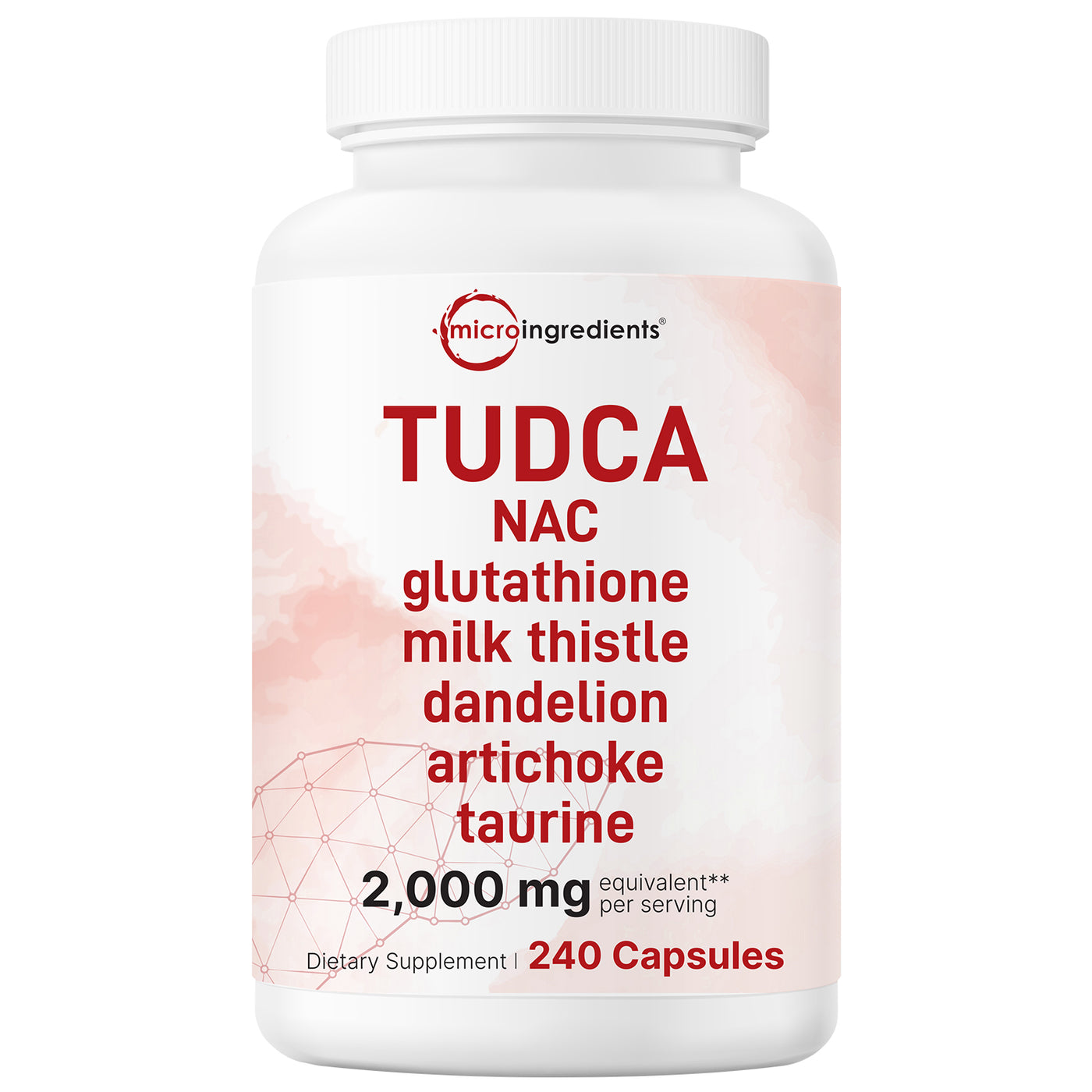 Micro Ingredients TUDCA Supplement 2,000mg Equivalent, 240 Capsules