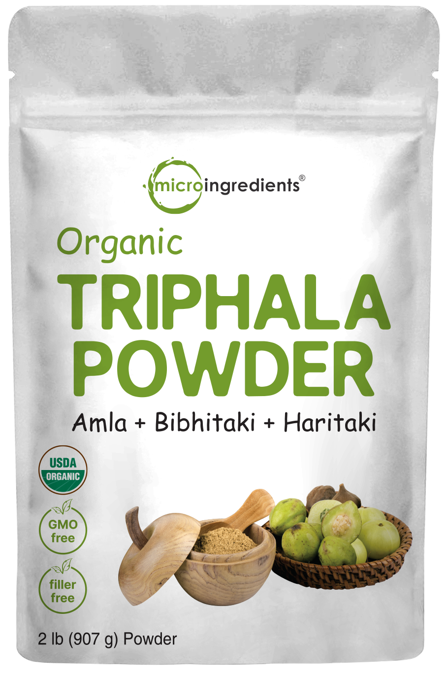 Organic Triphala Powder, 2 lb