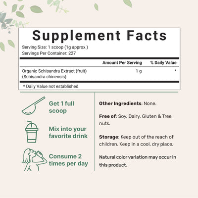 Micro Ingredients Organic Schisandra Berry Powder