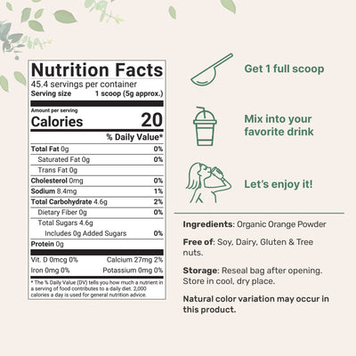 Organic Orange Powder