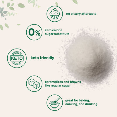 Allulose Sweetener Granules, 3 Pounds Powder Form