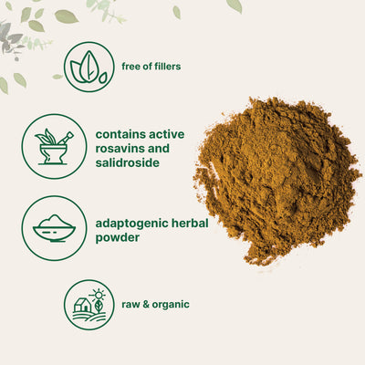 Organic Rhodiola Rosea Powder Forms