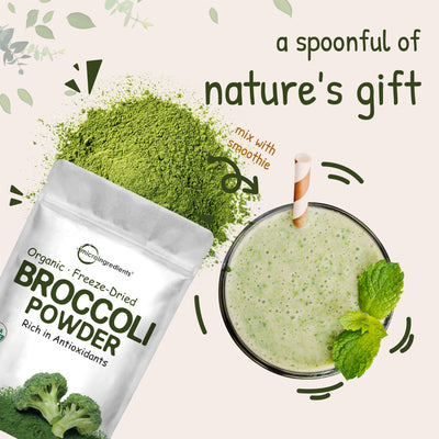 Organic Broccoli Powder, 1 Pound Nature's Gift