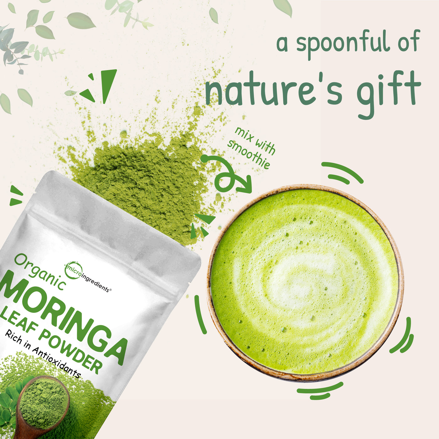 Organic Moringa Powder Nature's Gift