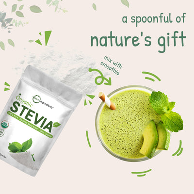 Micro Ingredients Pure Organic Stevia Powder, 4 Ounces