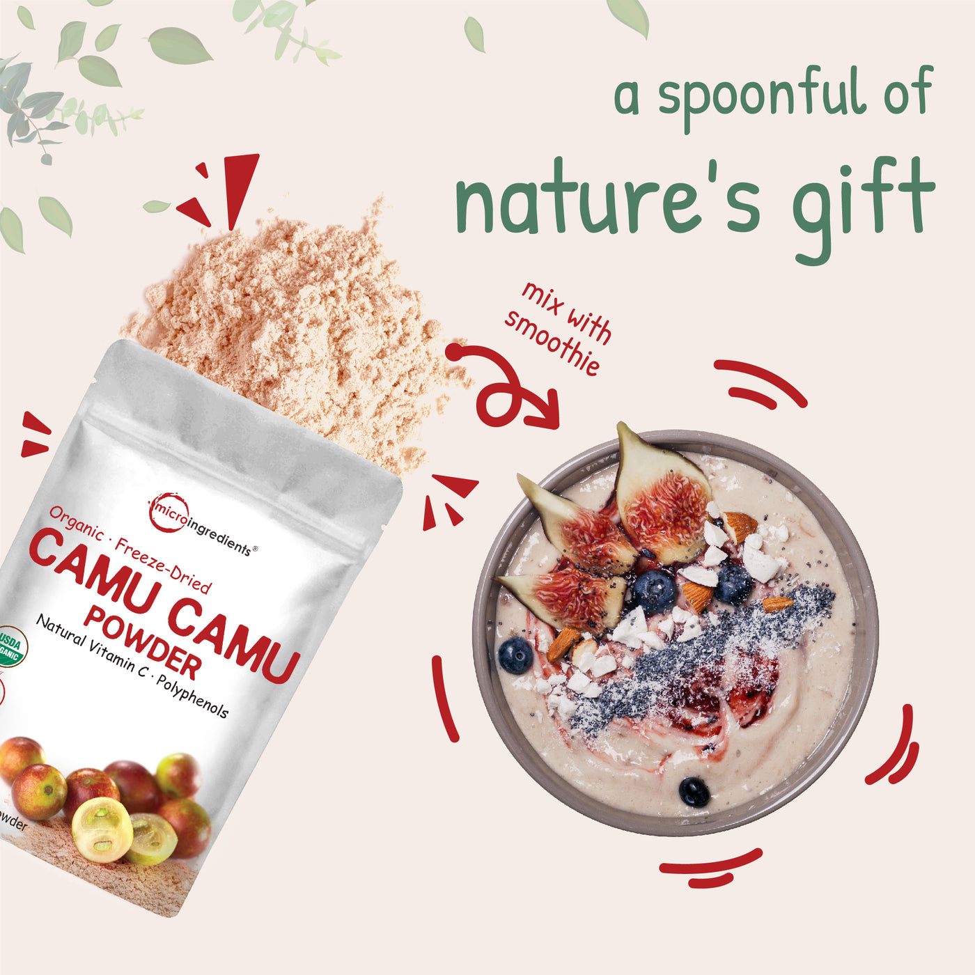Organic Camu Camu Powder nature's Gift