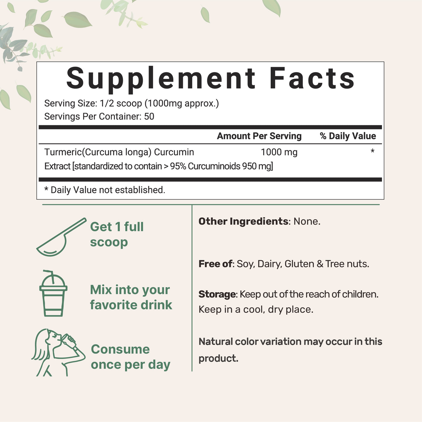 Turmeric Curcumin Powder