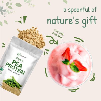 Organic Pea Protein Powder, 2.2 Pounds Nature's Gift