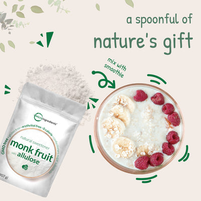 Monk Fruit Sweetener with Allulose Nature's Gift